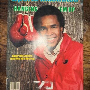 Vintage 1982 Sports Illustrated Sugar Ray Leonard magazine